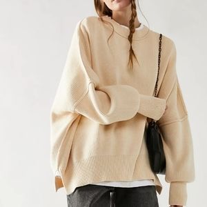 Free People Cream Sweater